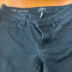 Loft curvy skinny jeans size 8p